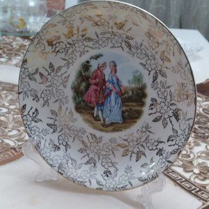 FOUR DESERT PLATES ,VINTAGE VOGUE TABLEWARE BY M.AYNSLEY & CO.LTB, ENGLAND